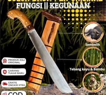Golok Jepit 100% Baja Asli – Serbaguna